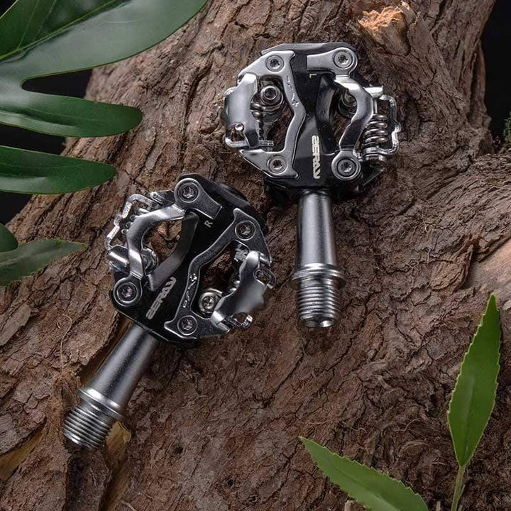 Mountain bike self-locking pedals, lightweight aluminum alloy for enhanced cycling performance and safety