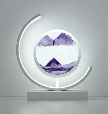 Serene Moving Sand Art Lamp, a unique relaxation gift providing calming light & artistic home decor.
