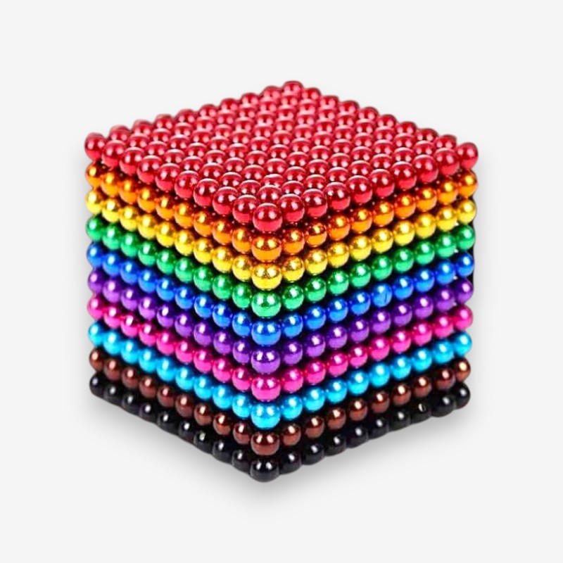 Multicolor magnetic building balls set for creative play, STEM learning, and imaginative construction for kids & adults.