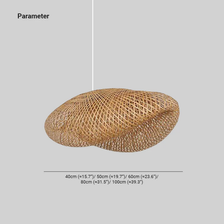 Unique EcoSphere bamboo ball LED pendant light, adding natural elegance to your modern home decor.