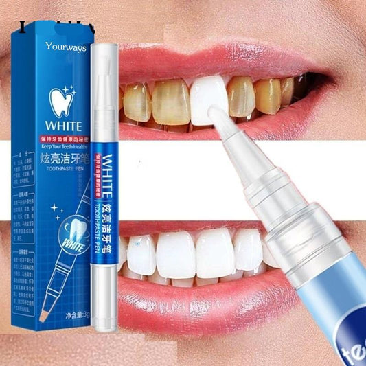 Natural Teeth Whitening Gel Pen for sensitive teeth, offering a brighter smile with easy, on-the-go stain removal.
