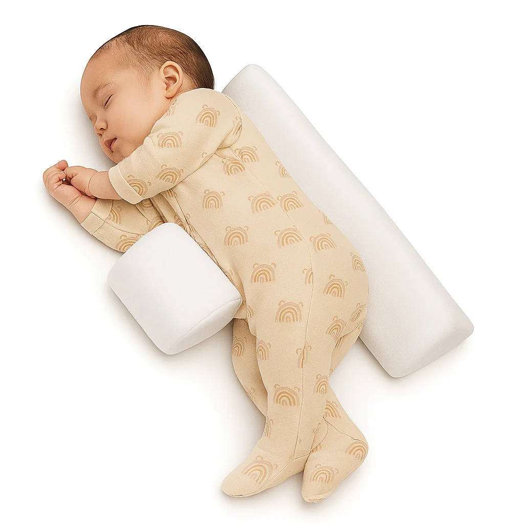 Newborn Side Sleeper Wedge, safe infant sleep positioner for comfortable anti-roll baby support.