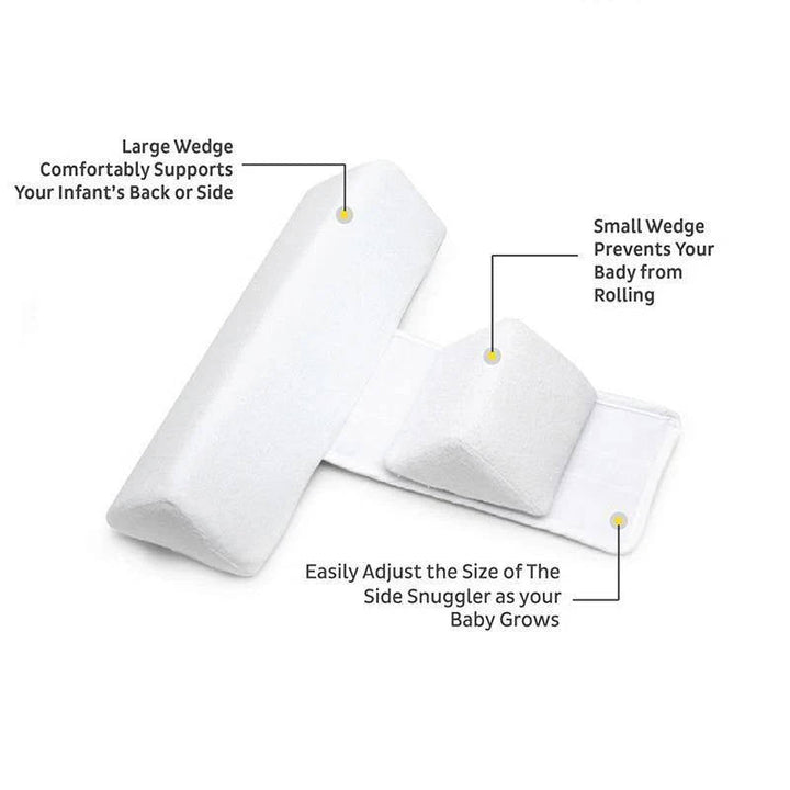 Nursery gear: Newborn side sleeper wedge, providing comfortable and safe infant sleep positioner for babies.