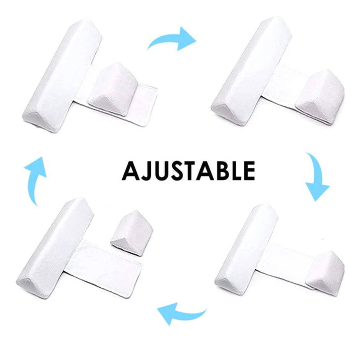 Safe infant sleep positioner, side sleep wedge for newborns, promoting restful, anti-roll sleep.