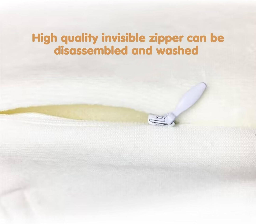 Newborn sleep positioner wedge supports head shape, ensuring baby comfort during side sleeping.