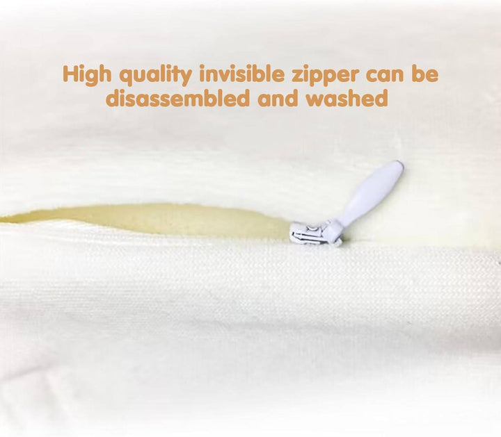 Newborn sleep positioner wedge supports head shape, ensuring baby comfort during side sleeping.