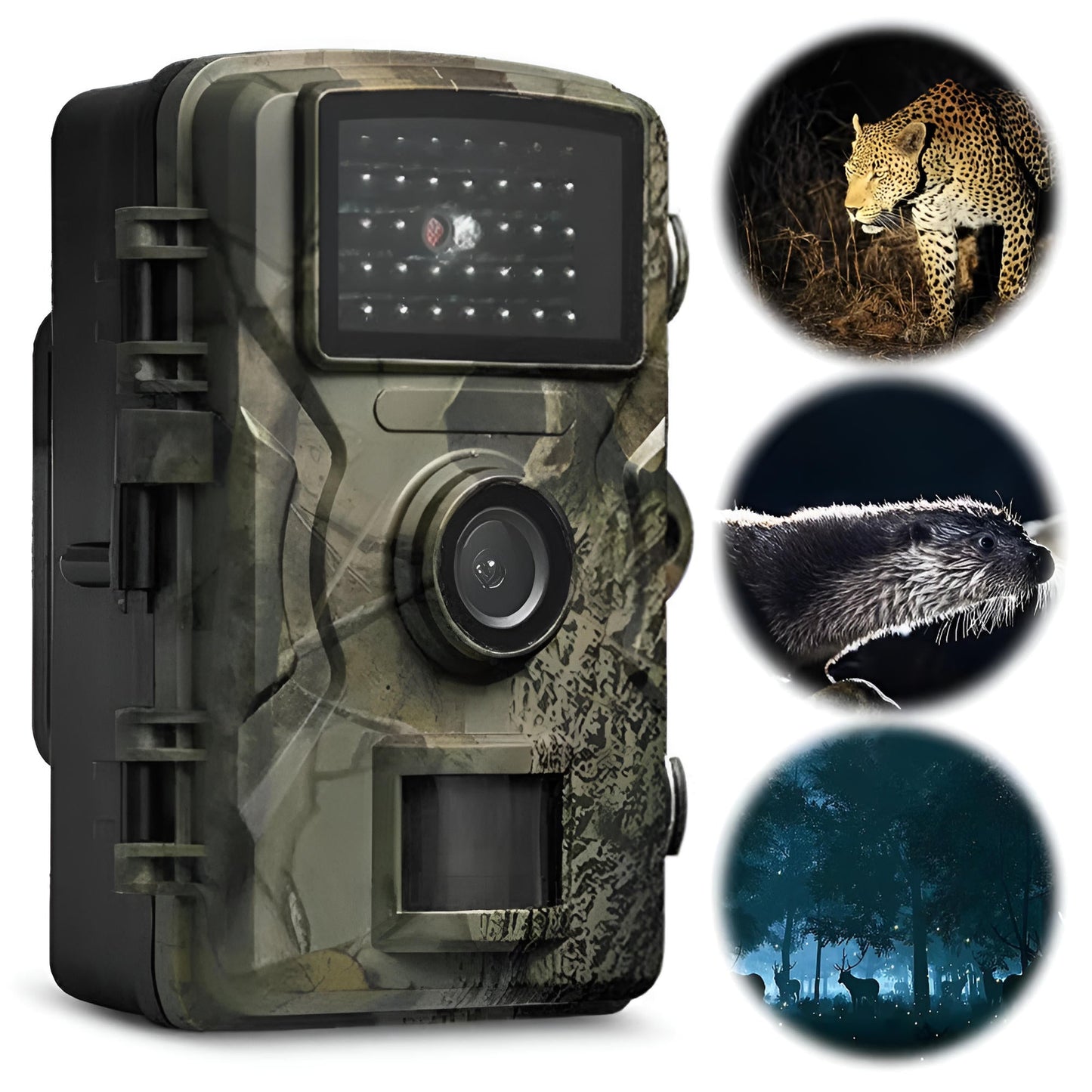 Versatile outdoor wildlife camera: 1080p, night vision, motion-activated, weatherproof. For animal monitoring.