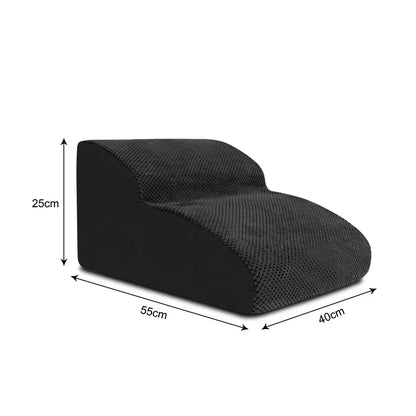 Senior pet stairs and ramp. Non-slip design for easy access for older dogs & cats. Washable cover.