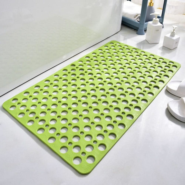 Safe, hygienic non-slip shower mat. Durable, easy to clean, with strong suction cups for wet floors.
