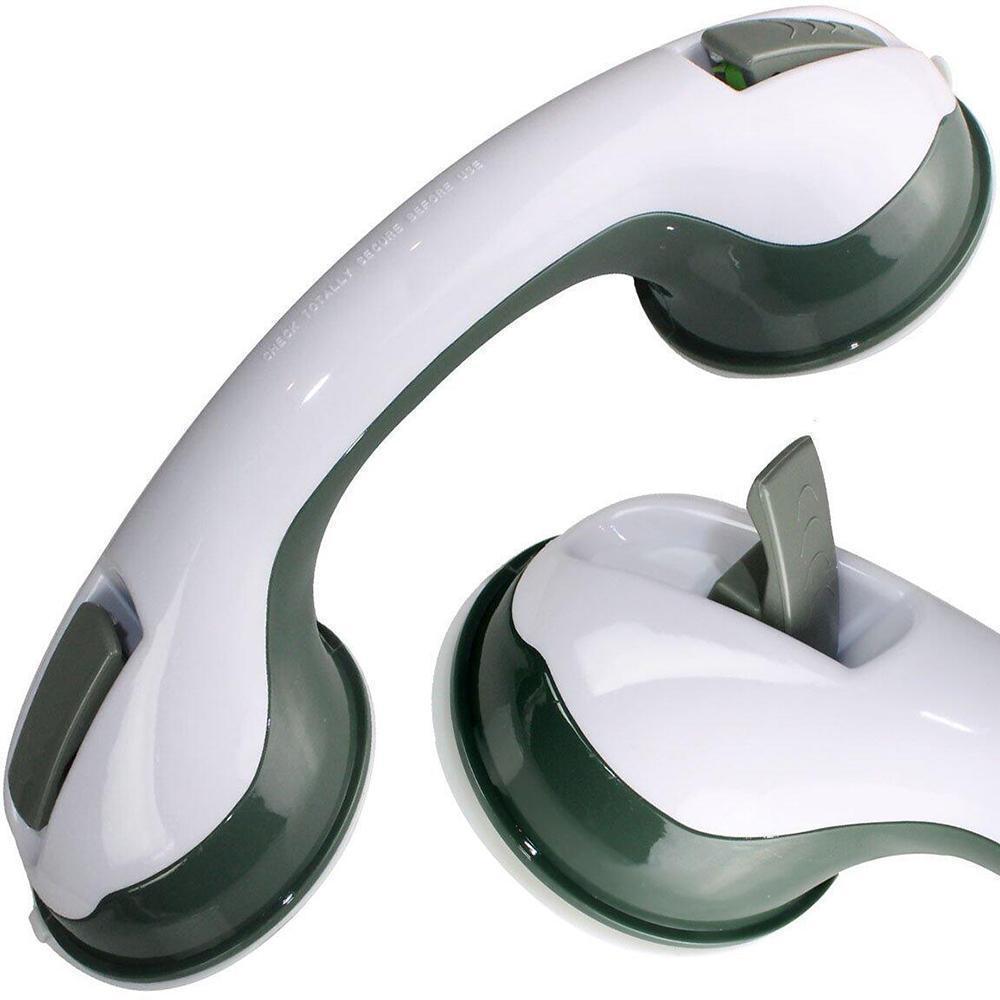 Secure non-slip suction grab bar for bathroom, enhancing bath & shower safety for elderly & those needing support.