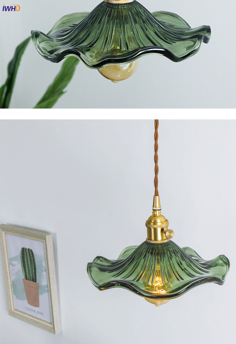 Energy-efficient Nordic LED pendant with smoky glass & copper. Perfect for a cozy bedroom.