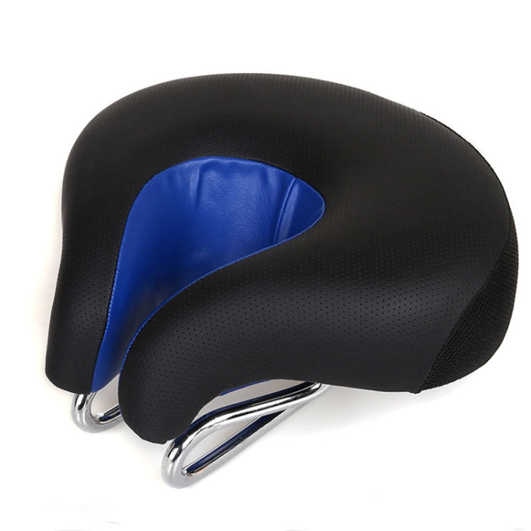 Thickly padded unisex bike seat for mountain biking, ensuring soft comfort and support on long rides.