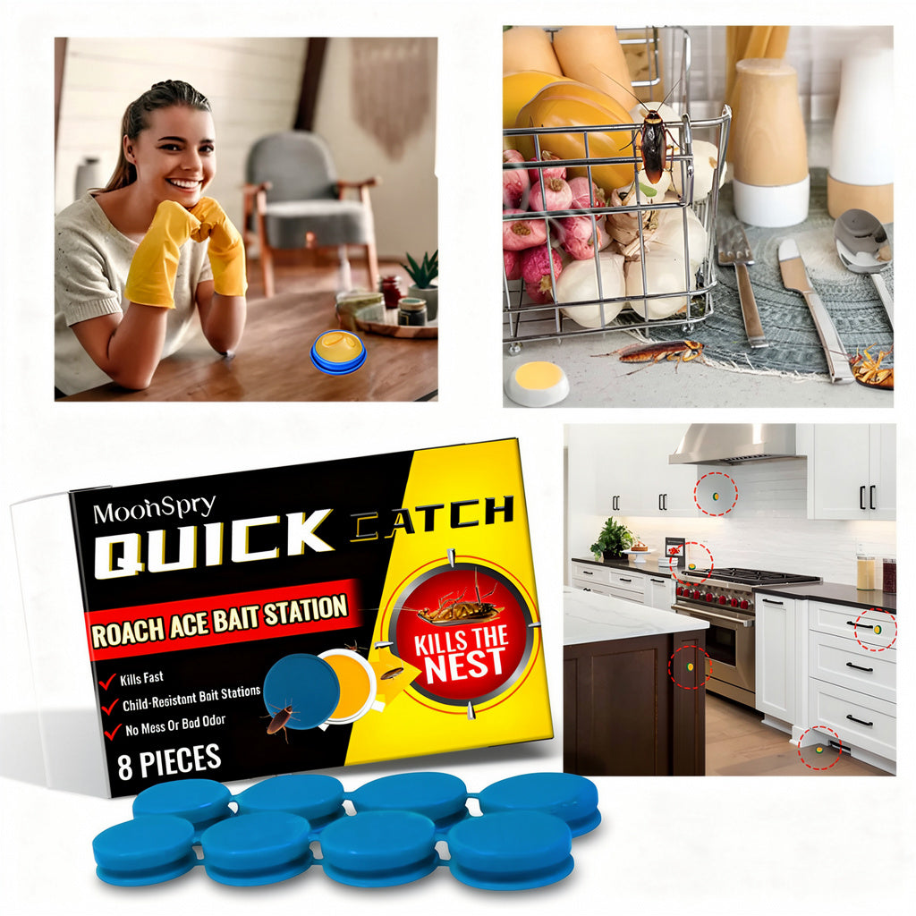 Home defense odorless cockroach traps for indoor pest control. Non-toxic insect killer & bug repellent solution.