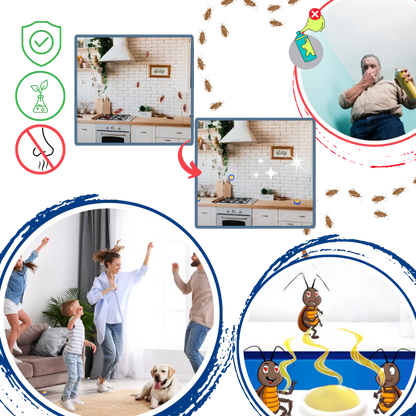 Odorless, non-toxic cockroach traps offering an effective home solution for complete insect eradication.