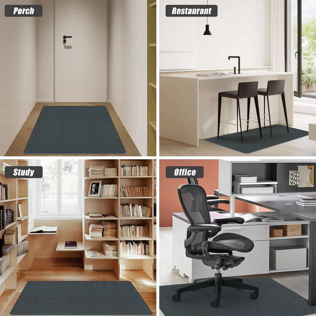 Durable chair mat for home office setups. Protects carpet & hard floors from rolling office chairs.