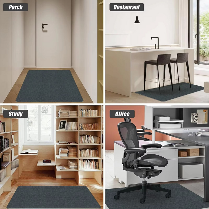 Durable chair mat for home office setups. Protects carpet & hard floors from rolling office chairs.