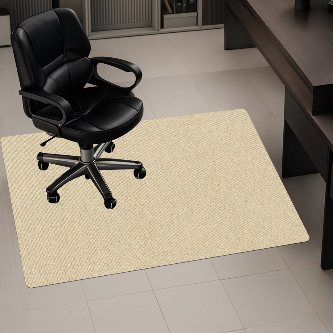 Office chair mat for carpet & hardwood. A durable floor protector that prevents scratches and wear.