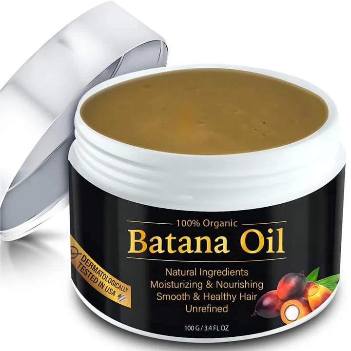 Organic Raw Batana Oil for natural hair growth & repair. Nourishes scalp, prevents hair loss & strengthens strands.