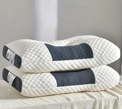 Ergonomic soybean fiber pillow designed for comfortable sleep support & superior neck care.