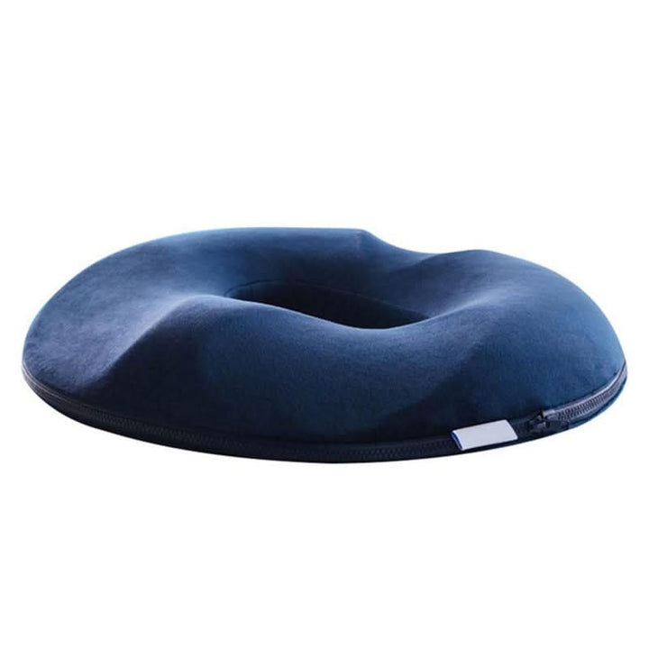 Posture correcting seat pad, premium memory foam, offers tailbone & back pain relief for long sitting.