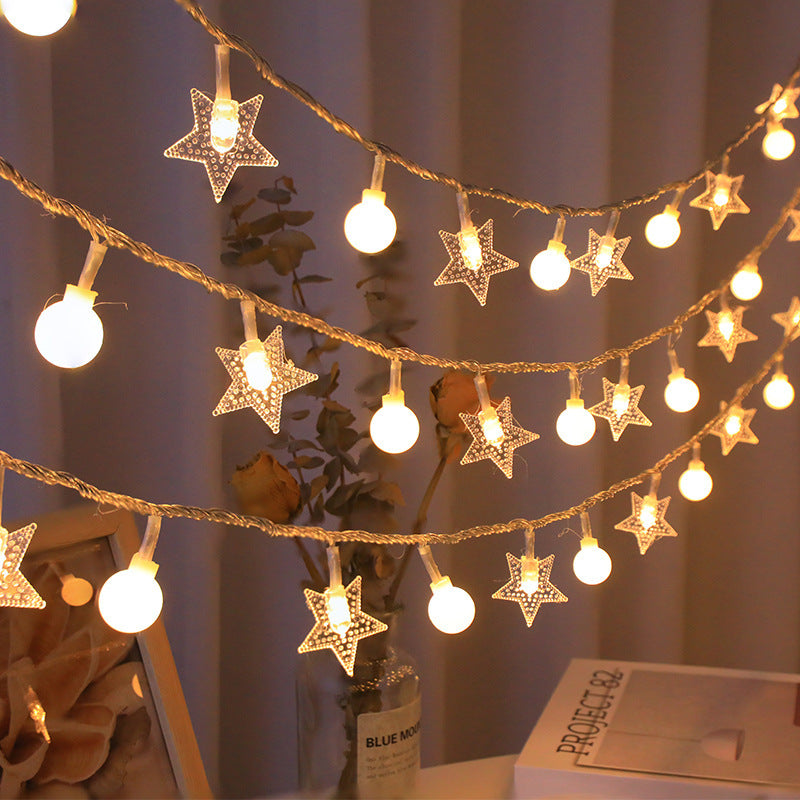 Decorative LED globe lights, waterproof outdoor string, ideal for camping and celebrations