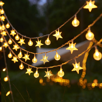 Multi-power outdoor LED globe lights, waterproof decorative string for camping and patios