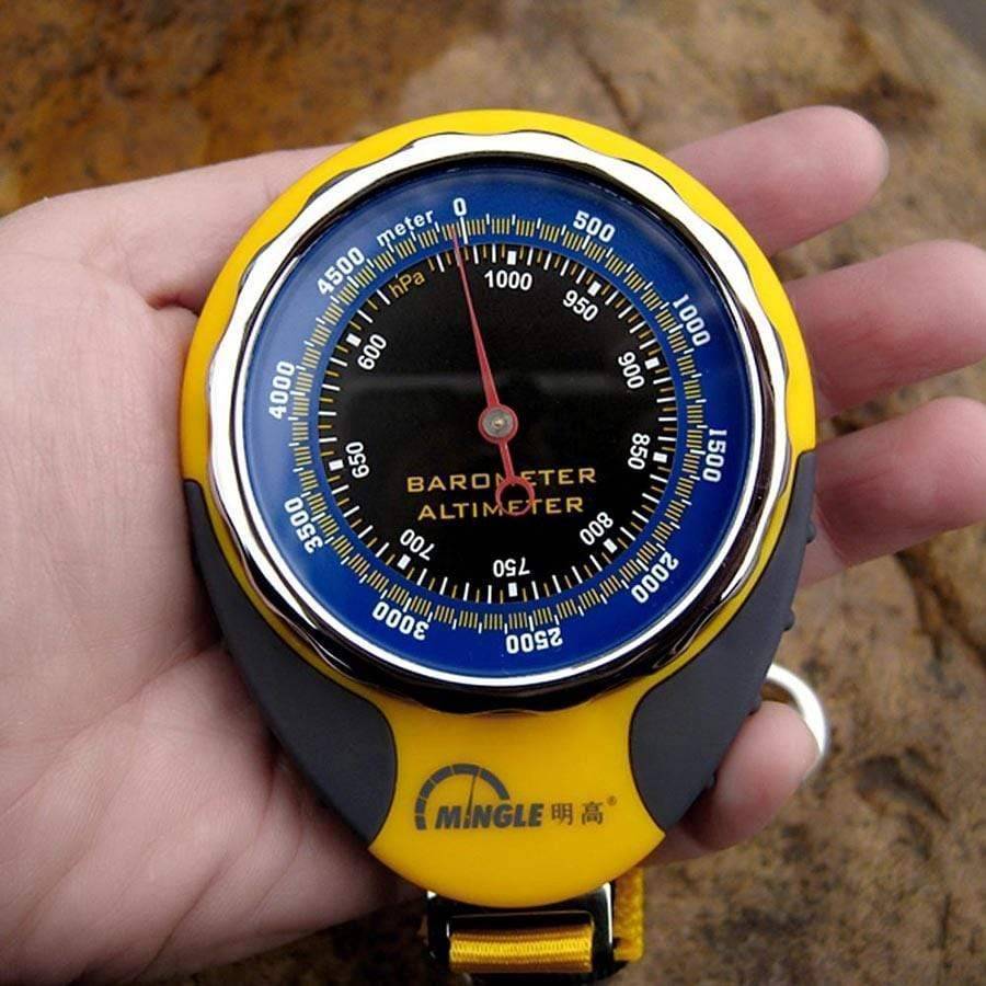 Outdoor multi-function altimeter, compass, barometer, thermometer for hiking, camping, and survival gear