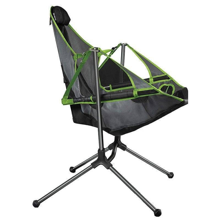 Lightweight portable rocking chair, easy fold for transport, with headrest, great for fishing