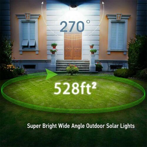 Weather-resistant solar motion sensor security light for garden, patio, & driveway. Easy-install outdoor LED flood light.