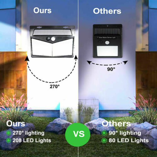 Durable, easy-install outdoor solar motion sensor light. Provides bright LED security lighting for any exterior space.