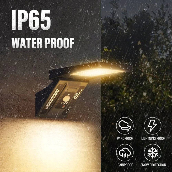 Solar-powered outdoor garden light, LED street lamp with weather-resistant design