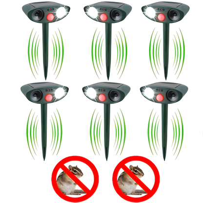 Get rid of chipmunks with this fast-acting solar ultrasonic repeller, ideal for garden and yard protection.