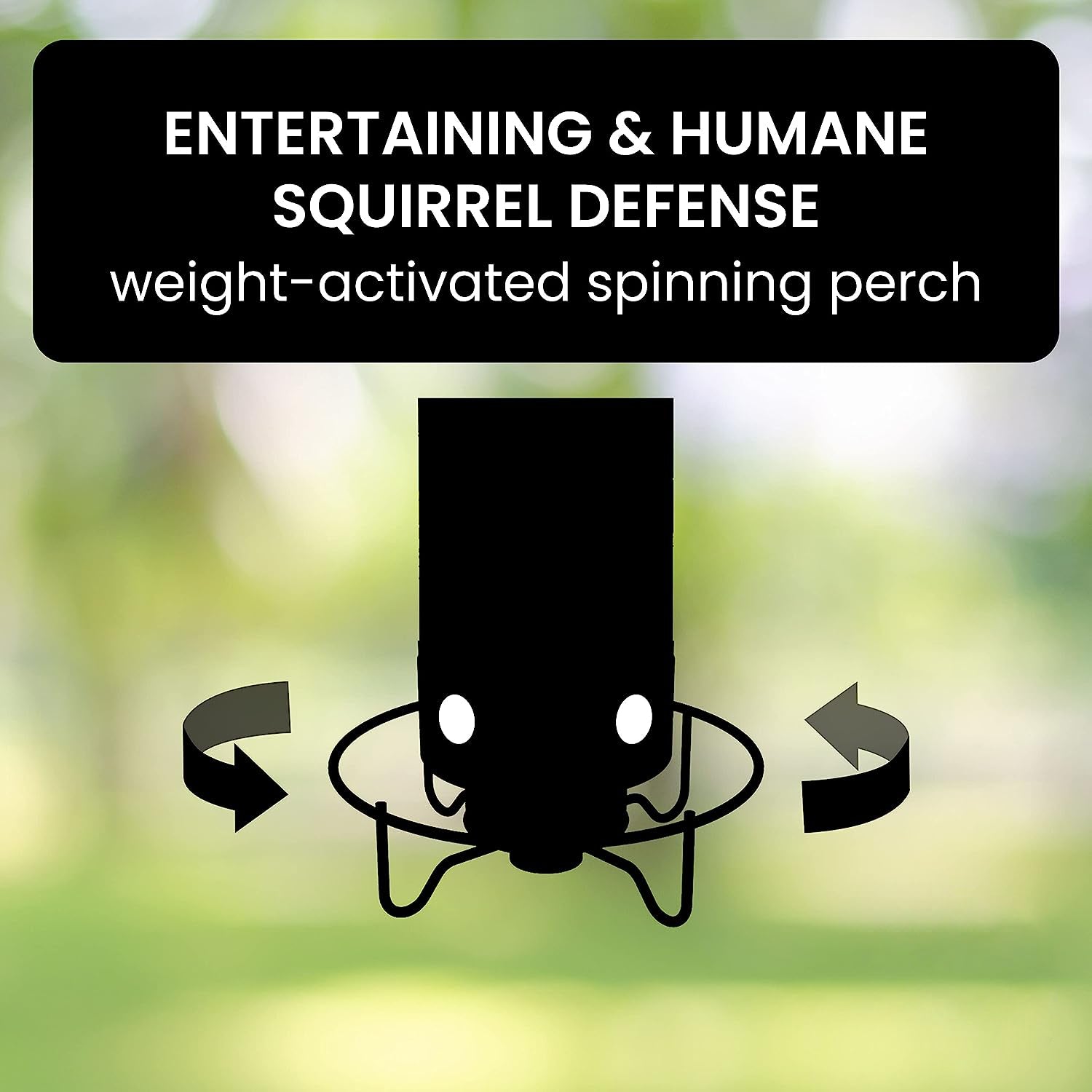 Decorative squirrel-proof bird feeder for wild birds, enhancing your outdoor garden or patio area.