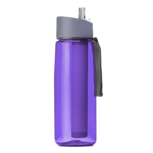 Outdoor hydration solution: 650ml purifier filter bottle for safe water