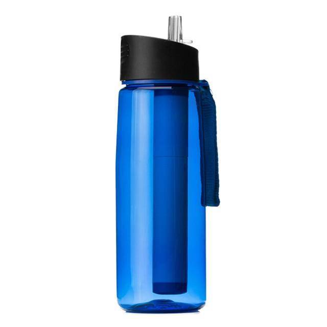 Lightweight 650ml water purifier bottle, ensuring clean water anywhere