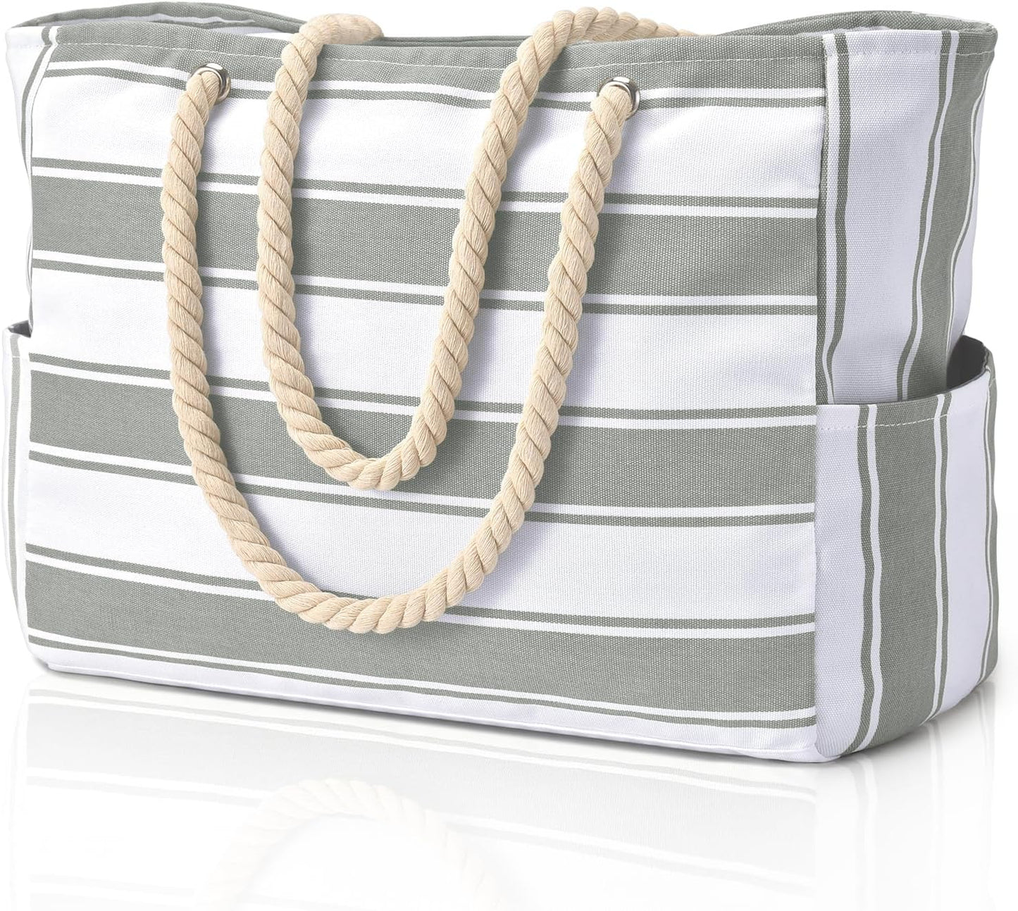 Essential women's waterproof beach tote, oversized, sandproof, and built for durability.