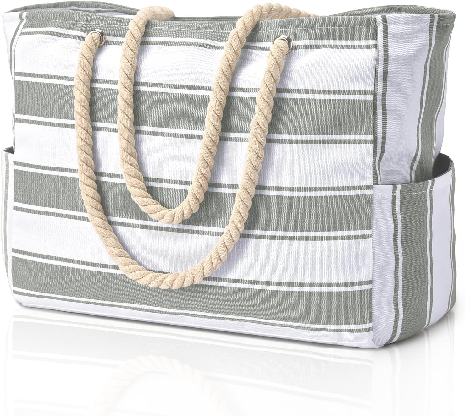 Essential women's waterproof beach tote, oversized, sandproof, and built for durability.