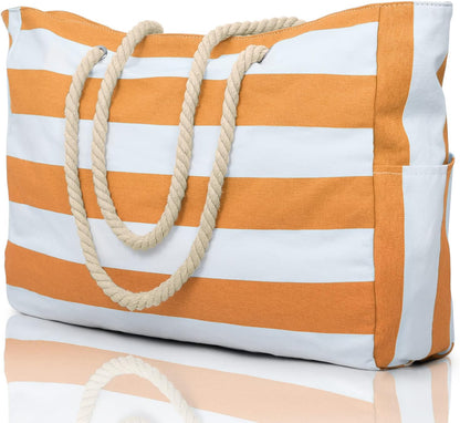 Stylish women's waterproof oversized tote, sandproof & durable for beach accessories.