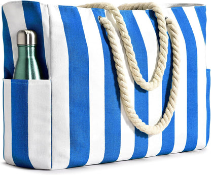 Roomy waterproof sandproof oversized tote, a durable women's beach bag for essentials.