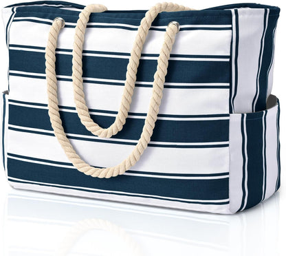 Women's large waterproof beach tote, oversized, sandproof, and built to last.
