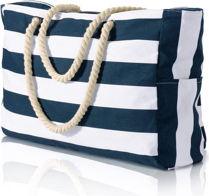 Roomy waterproof beach tote, sandproof & durable, essential oversized bag for women.