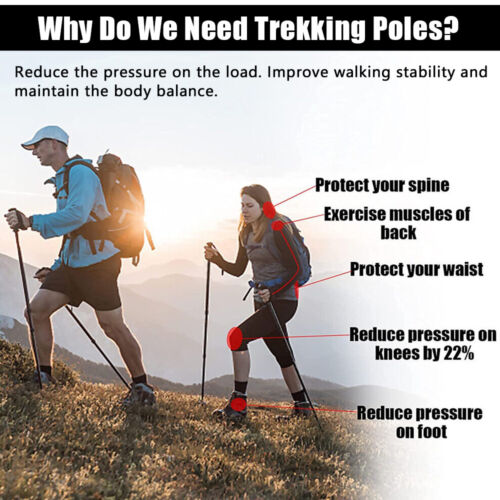 Lightweight aluminum alpenstock walking aids for nordic walking