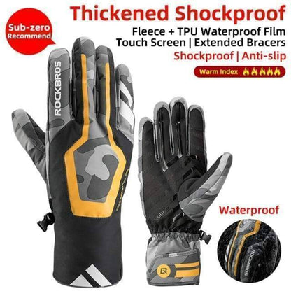 Ergonomic black cycling gloves with adjustable wrist strap, perfect for road and mountain biking