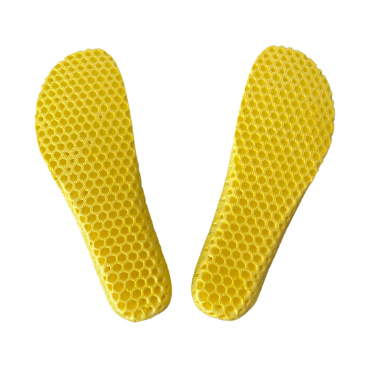 Pair of black unisex barefoot shoe performance insoles for running comfort and support.