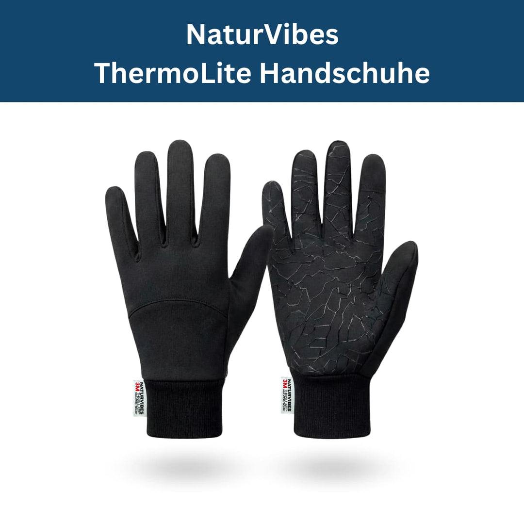 Unisex black warm gloves with a textured palm, suitable for various winter outdoor activities.