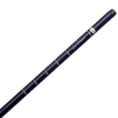 Lightweight anti-shock hiking poles, black and red, shown extended for nordic walking or trekking.
