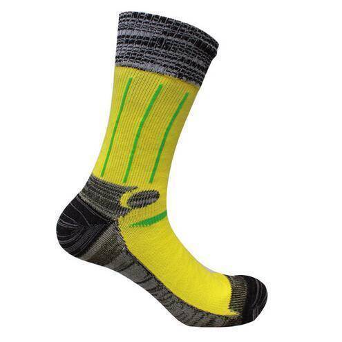 Unisex waterproof socks, black, designed for demanding outdoor sports.