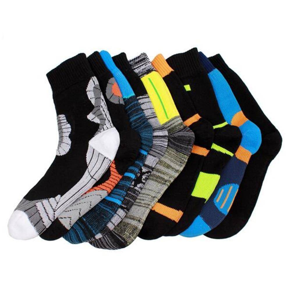 Waterproof and breathable socks, black, for men and women's outdoor adventures.