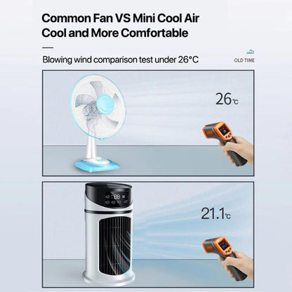 Enjoy quiet, personal cooling with this portable room air conditioner & humidifier for clean air.