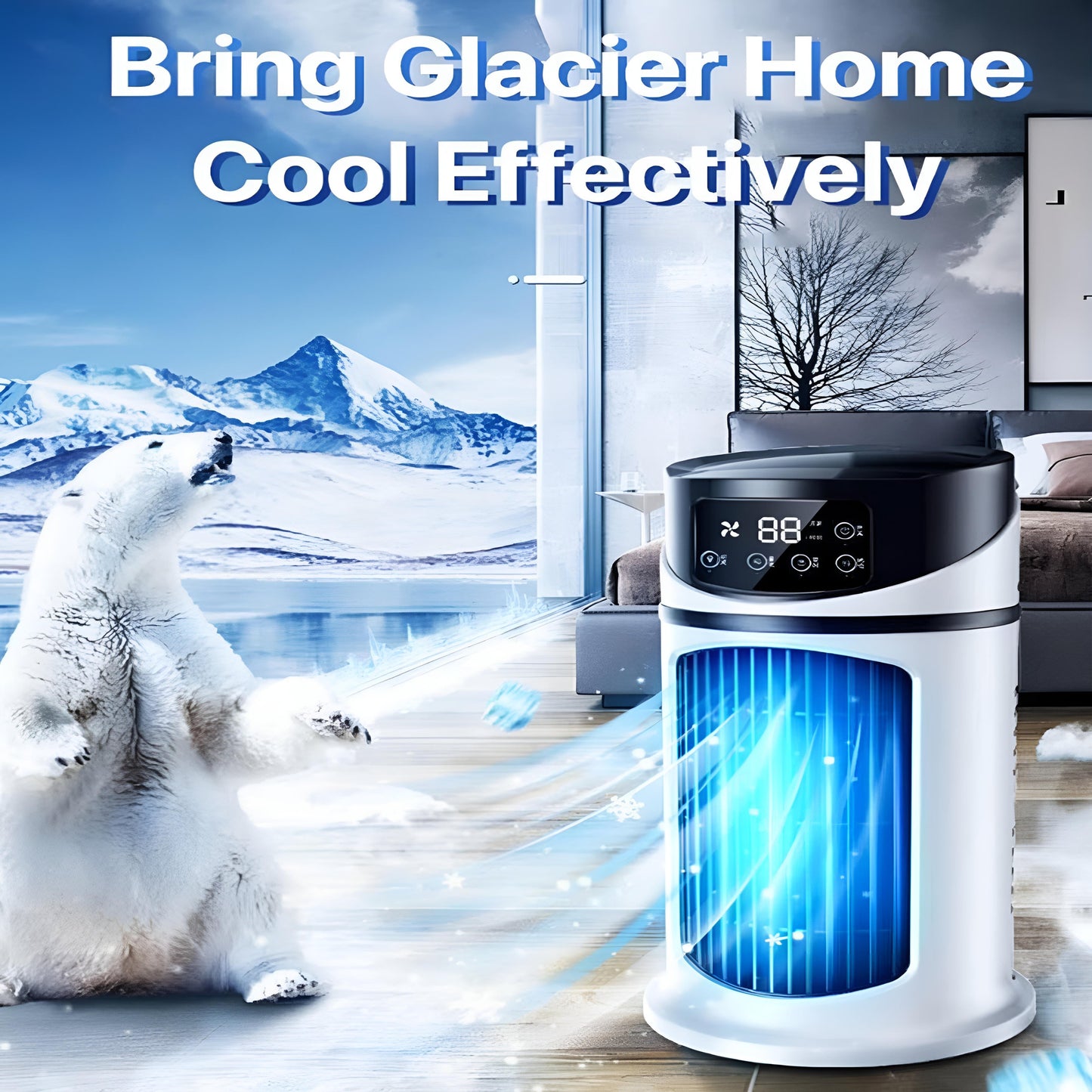Stay cool & comfortable with this portable personal AC, fan & humidifier. Ideal for home/office.